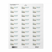 Train Boy 2e verjaardag adreslabel Etiket (Full Sheet)