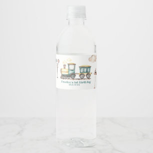 Train Boy 2e Verjaardag Waterfles Label Etiket