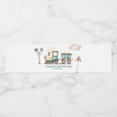 Train Boy 2e Verjaardag Waterfles Label Waterfles Etiket (Enkel label)