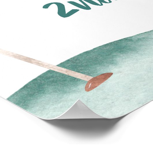 Train Boy 2e Verjaardag Welkomstbord Poster (Hoek)