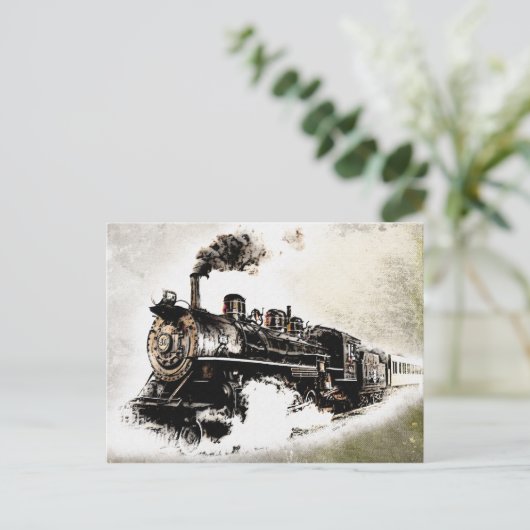 Train! Briefkaart (Staand voorkant)