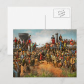 Train - Burgerlijk - De champagne foto 1869 Briefkaart (Voorkant / Achterkant)