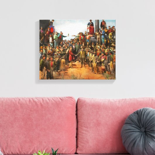 Train - Burgerlijk - De champagne foto 1869 Canvas Afdruk (Insitu (Woonkamer))