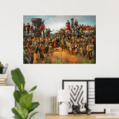 Train - Burgerlijk - De champagne foto 1869 Poster (Thuiskantoor)