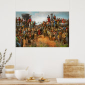 Train - Burgerlijk - De champagne foto 1869 Poster (Keuken)