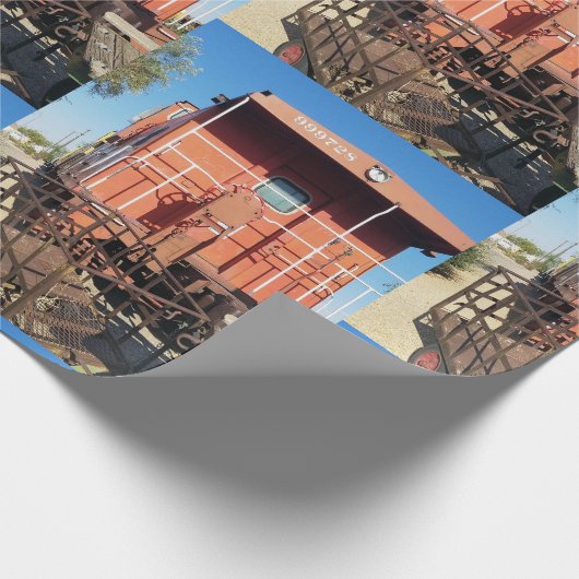 Train Caboose Cadeaupapier (Hoek)