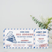 Train Choo Alle aan boord van de dag Kaart (Staand voorkant)