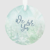 Train Choo Choo All aboard Verjaardagsfoto Ornament (achterkant)