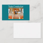 Train Conductor Locomotive Melody door Funnycomb Visitekaartje (Voorkant / Achterkant)