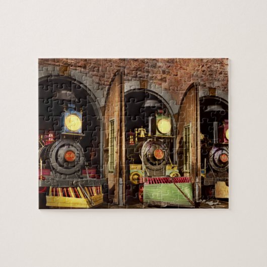 Train - Cow catching technology 1869 Legpuzzel (Horizontaal)