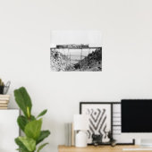 Train Crossing High Bridge, 1890.  foto Poster (Thuiskantoor)