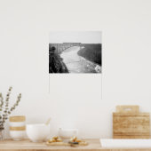 Train Crossing Niagara River, 1910.  foto Poster (Keuken)