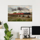 Train Crossing Otaki Poster (Thuiskantoor)