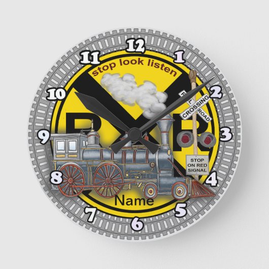 Train Crossing  Ronde Klok (Voorkant)