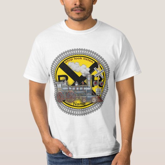 Train Crossing  t-shirt (Voorkant)