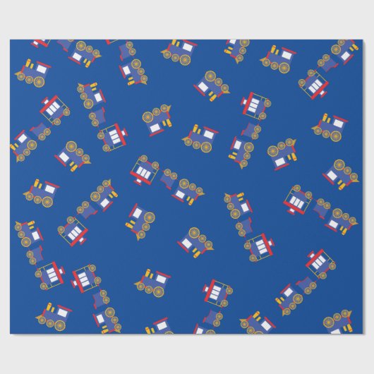 Train Cute Choo-Choo 1st Birthday Party Thema Cadeaupapier (Vlak)