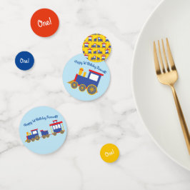 Train Cute Choo-Choo 1st Birthday Party Thema Confetti