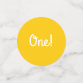 Train Cute Choo-Choo 1st Birthday Party Thema Confetti (Kleine voorkant)