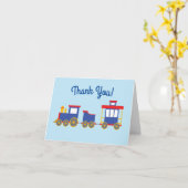 Train Cute Choo-Choo 1st Birthday Party Thema Kaart (Gele Bloem)