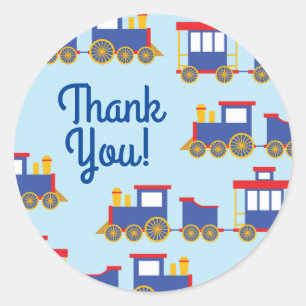 Train Cute Choo-Choo 1st Birthday Party Thema Ronde Sticker