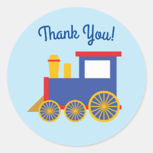 Train Cute Choo-Choo 1st Birthday Party Thema Ronde Sticker