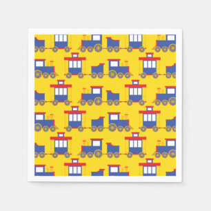 Train Cute Choo-Choo 1st Birthday Party Thema Servet