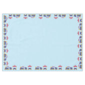 Train Cute Choo-Choo 1st Birthday Party Thema Tafelkleed (Voorkant (Horizontaal))