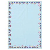 Train Cute Choo-Choo 1st Birthday Party Thema Tafelkleed (Voorkant)