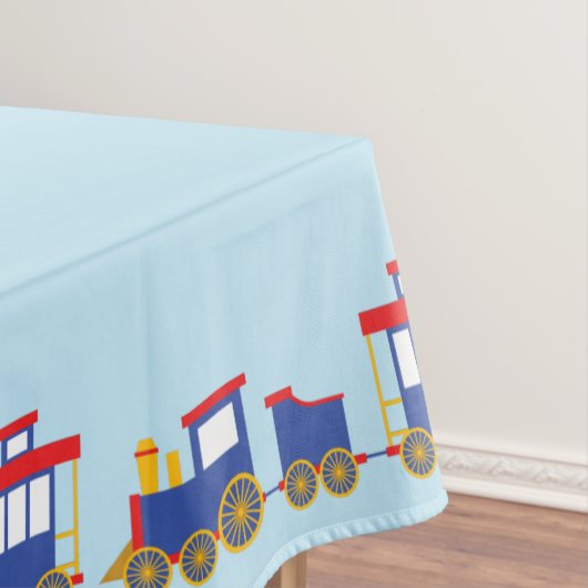 Train Cute Choo-Choo 1st Birthday Party Thema Tafelkleed (Voorbeeld)