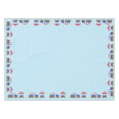 Train Cute Choo-Choo 1st Birthday Party Thema Tafelkleed (Voorkant (Horizontaal))