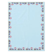 Train Cute Choo-Choo 1st Birthday Party Thema Tafelkleed (Voorkant)