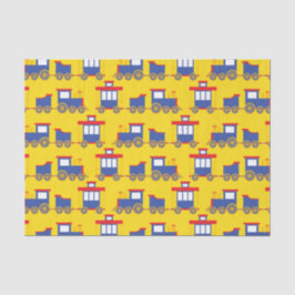 Train Cute Choo-Choo 1st Birthday Party Thema Tissuepapier