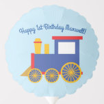 Train Cute Kids Birthday Party Thema Ballon<br><div class="desc">Dit leuke kinder thema op het verjaardagsfeest is perfect voor een 1-jarige! Geweldig voor een kind van het eerste verjaardagsfeest dat van choo-choo's houdt!</div>