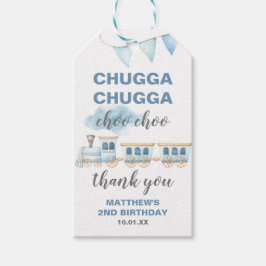 Train Dank u Labels Verjaardag Baby shower Cadeaulabel