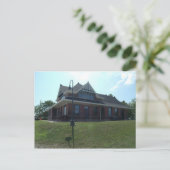 Train depot briefkaart (Staand voorkant)