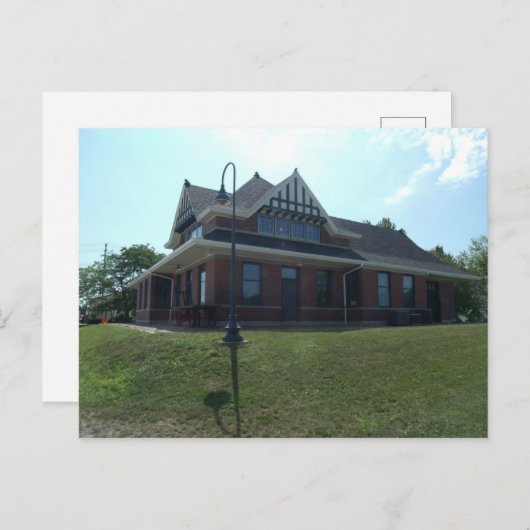 Train depot briefkaart (Voorkant / Achterkant)