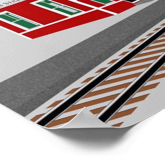 Train Depot Kinder Décor Print Poster (Hoek)