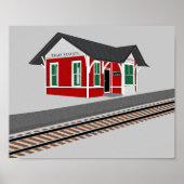 Train Depot Kinder Décor Print Poster (Voorkant)