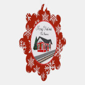 Train Depot Tekening Papier Ornament Gift Kaart (Rechts)