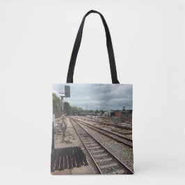 Train depot tote bag