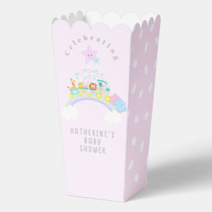 Train Dieren Baby Pastel roze Bedankdoosjes