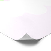 Train Dieren Roze Poster (Hoek)