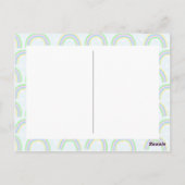 Train Dieren Wit Briefkaart (Achterkant)
