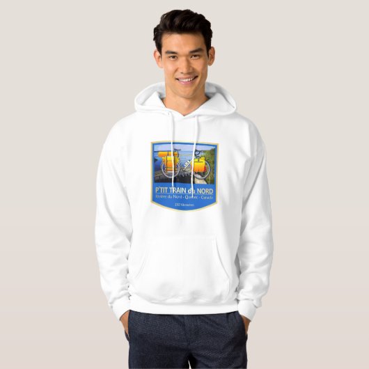 Train du Nord (fiets2) Hoodie (Voorkant volledig)
