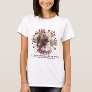 Train Educatie Pitbull socialiseren T-shirt