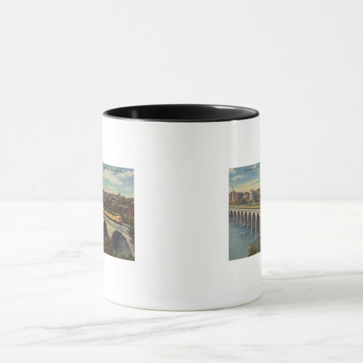 Train- en oversteekbrug mok (Midden)