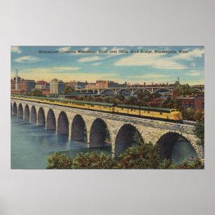 Train- en oversteekbrug poster