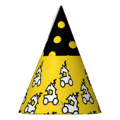 Train en Polka Dots Verjaardagsfeestje Pet Feesthoedjes (Links)