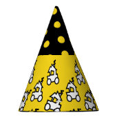 Train en Polka Dots Verjaardagsfeestje Pet Feesthoedjes (Rechts)