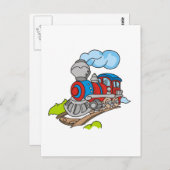 Train- en rode roodhemden en cadeautjes briefkaart (Voorkant / Achterkant)